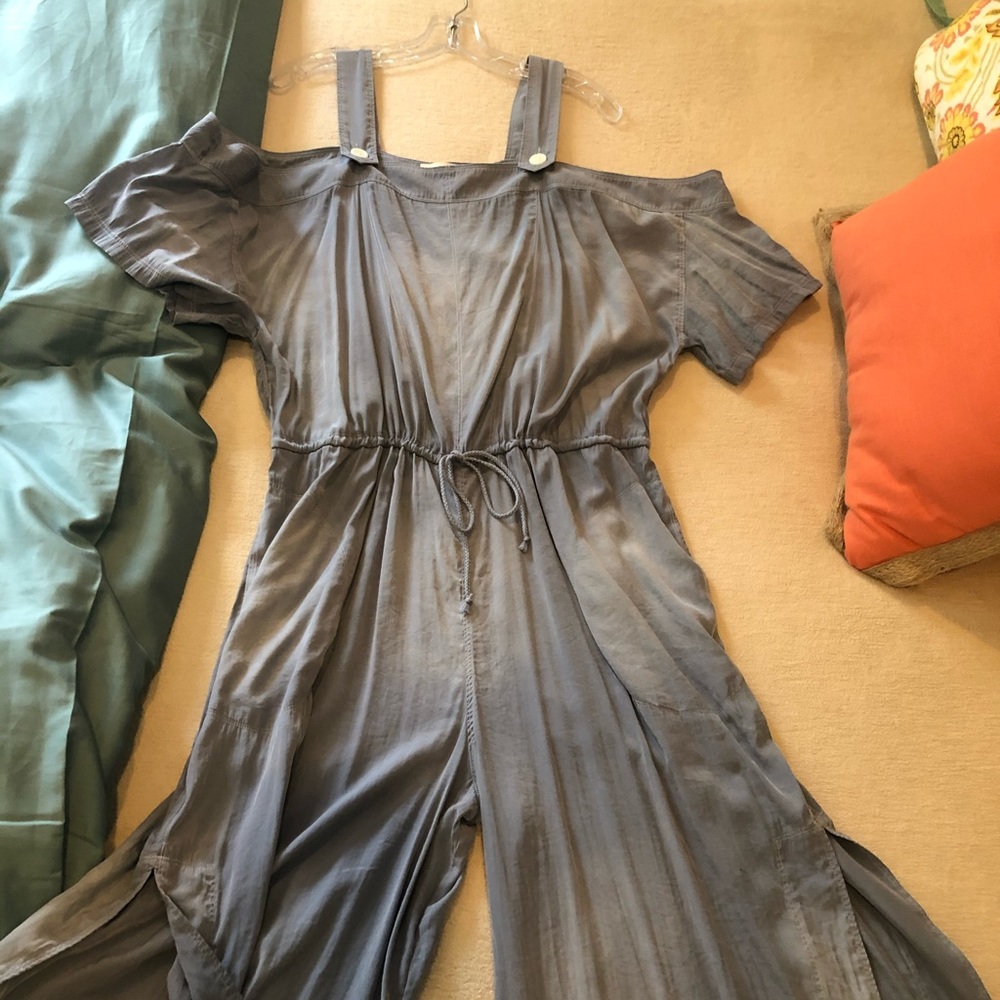 Open shoulder jumpsuit from Anthropologie